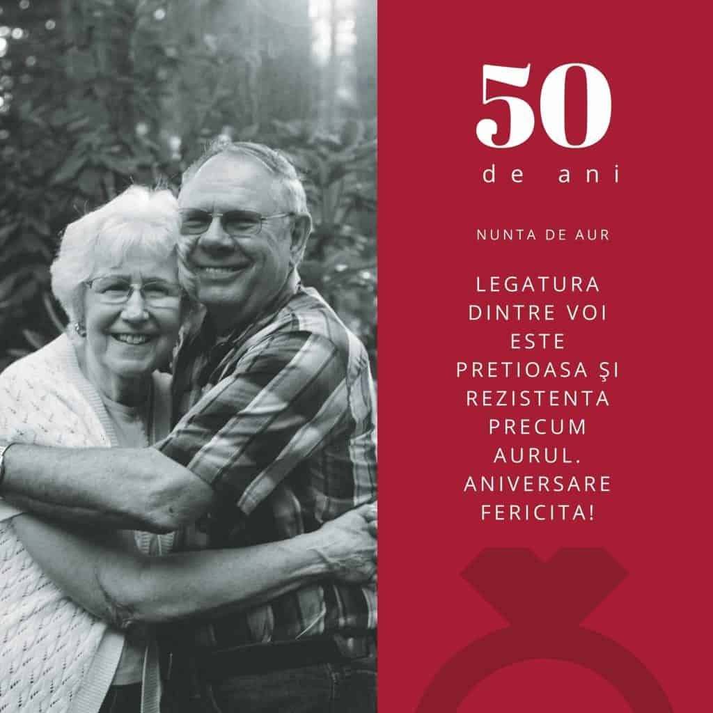felicitari aniversare casatorie 50 ani