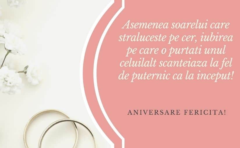 felicitari aniversare casatorie nunta portelan