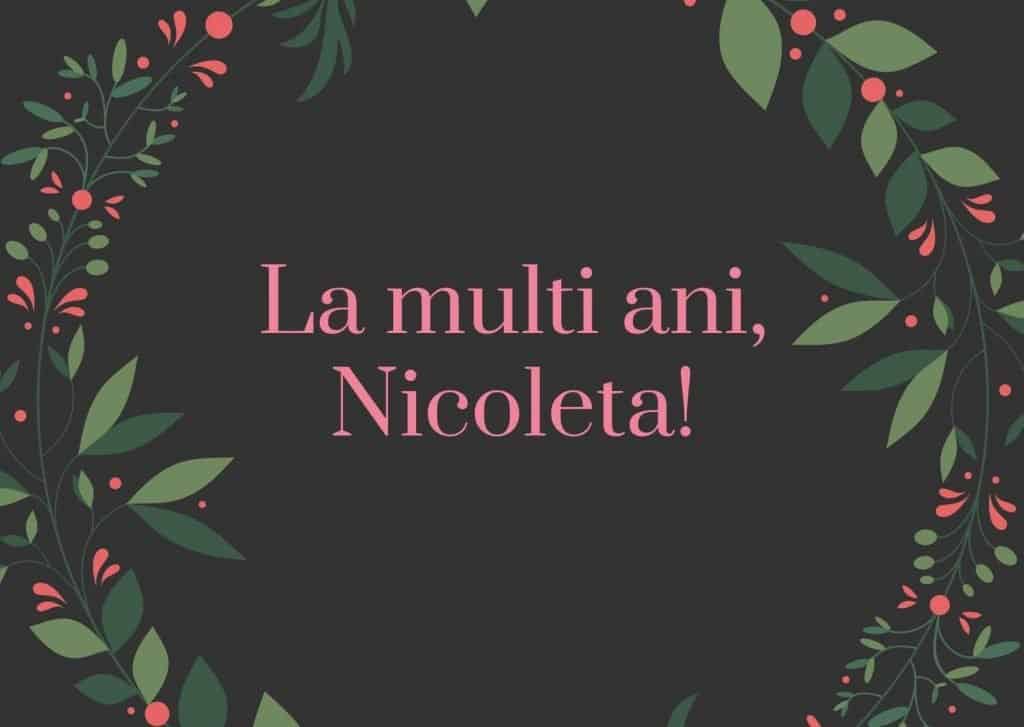 la multi ani nicoleta