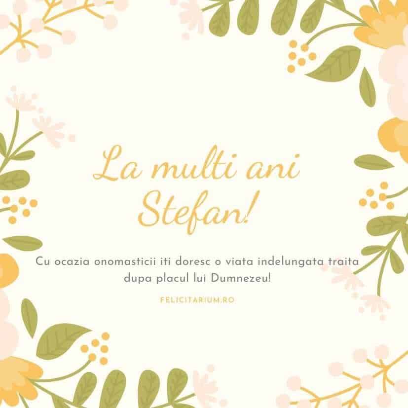 La multi ani Stefan